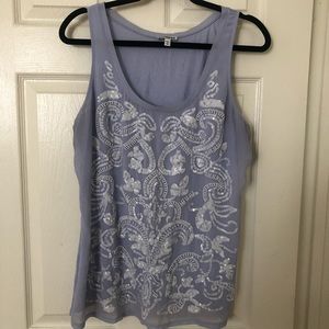Express embellished tank